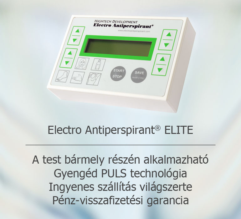 Electro Antiperspirant ELITE - Iontoforézis készülék az izzadás ellen